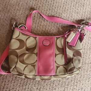 Coach Signature Stripe Demi Crossbody